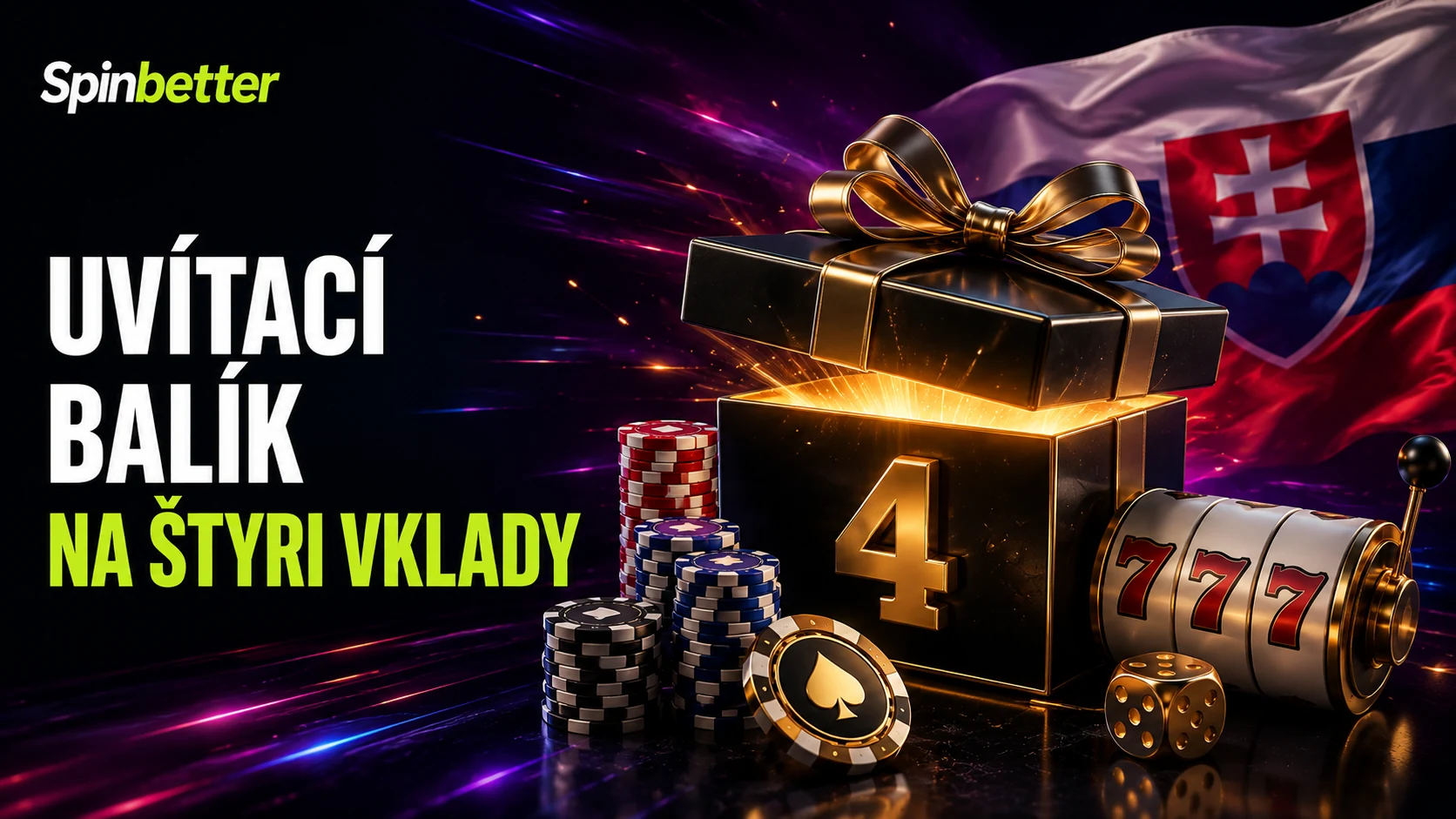 uvítací balík SpinBetter na štyri vklady so 150 free spins